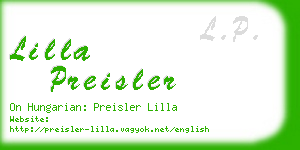 lilla preisler business card